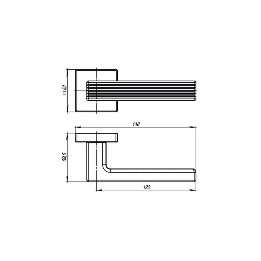 Размеры ручки LINE USQ6