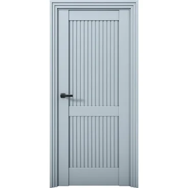 Межкомнатная дверь Никель 2 Deep Blue глухая