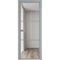 Алюминиевая межкомнатная дверь 3AХ серебро остеклённая