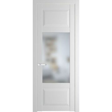 Межкомнатная дверь 1.3.3PD крем вайт остеклённая