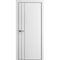 Фото двери пэт Премьер-4 белый AL Black глухая