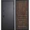 Входная дверь Э1 серый софт панель фрезерованная дуб корица