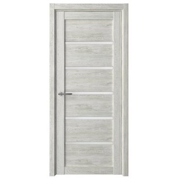 Межкомнатная дверь Вена эко-шпон дуб нордик со стеклом