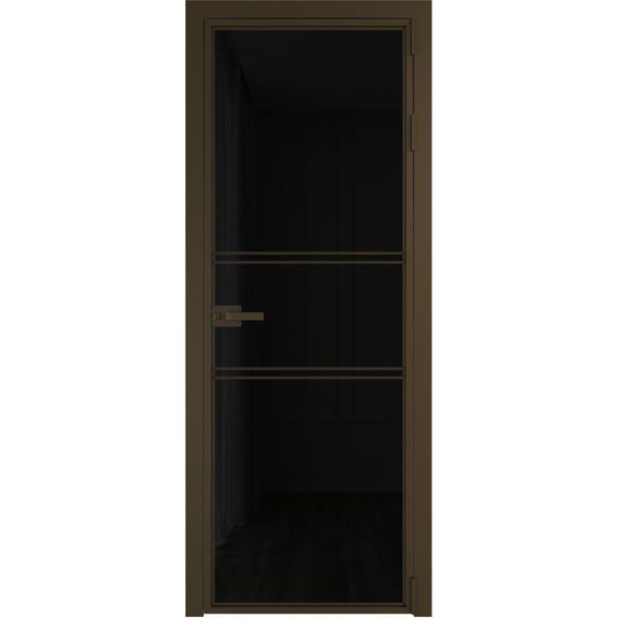 Алюминиевая межкомнатная дверь 2AХ деорэ остеклённая