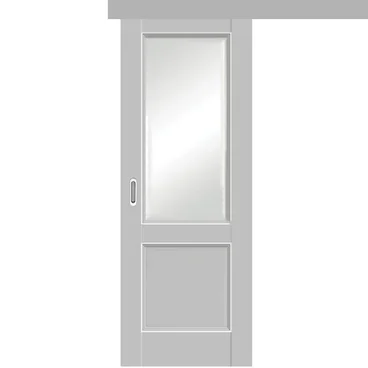 Раздвижная одностворчатая дверь Кобальт 33 манхэттен остеклённая