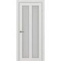 Межкомнатная дверь экошпон Турин 521.22 ясень серебристый остеклённая