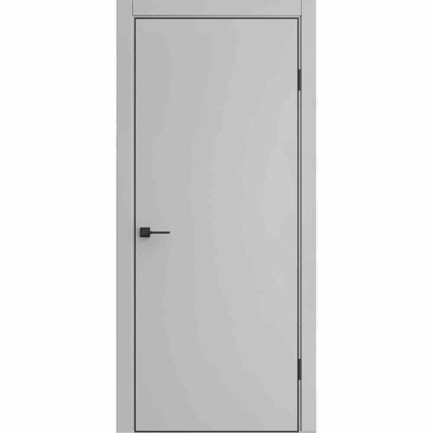 Межкомнатная дверь экошпон ДП-50 silver gray глухая