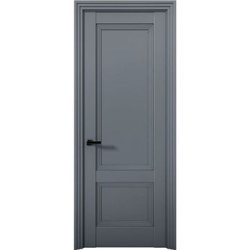 Межкомнатная дверь экошпон Кобальт 39 антрацит глухая