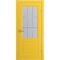 Фото двери Патриция желтая эмаль RAL 1018 со стеклом
