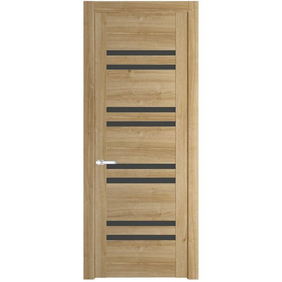 Межкомнатная дверь 1.6N дуб карамель остеклённая