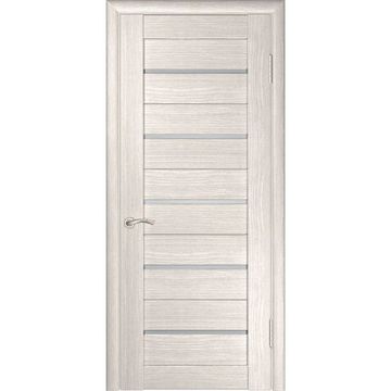 Межкомнатная дверь экошпон Legend ЛУ-22 капучино с матовым стеклом