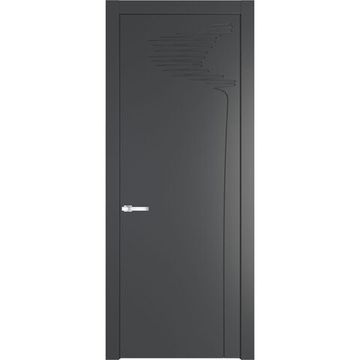 Межкомнатная дверь 25PW графит глухая