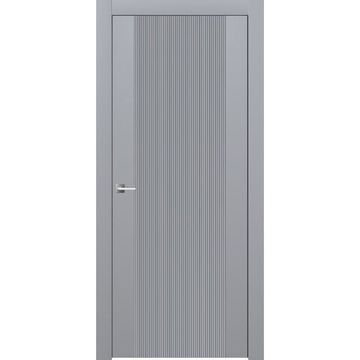 Межкомнатная дверь эмаль Ofram Линнея 3 серая глухая