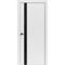 Межкомнатная дверь Tamburat Light Geometry 4304 белая кромка ABS чёрная стекло чёрное