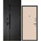 Входная дверь с фальшфрамугой Сити-1Ф панель гладкая бежевая