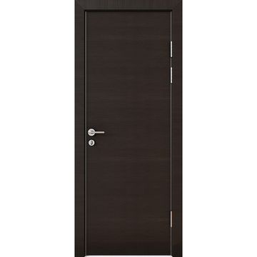 Звукоизоляционная дверь DG-600 ПВХ венге горизонтальный 42 дб AL кромка авто порог