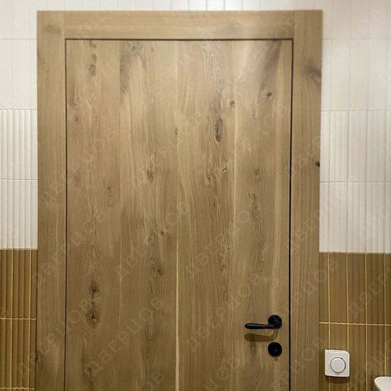 Межкомнатная дверь массив дуба Легно 1 дуб натуральный глухая