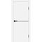 Фото межкомнатной двери экошпон Profilo Porte P-19 белая глухая кромка ABS в цвет полотна