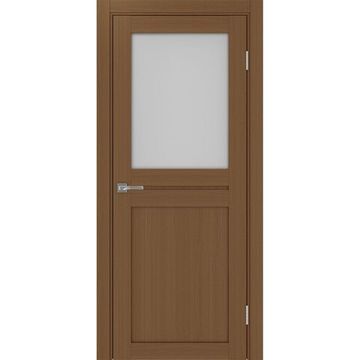 Межкомнатная дверь экошпон Турин 520.211 орех остеклённая