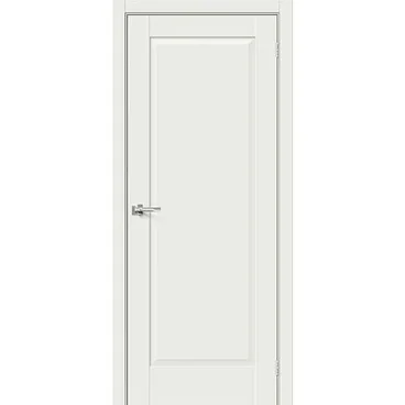 Межкомнатная дверь эмалит Прима-10 white matt глухая