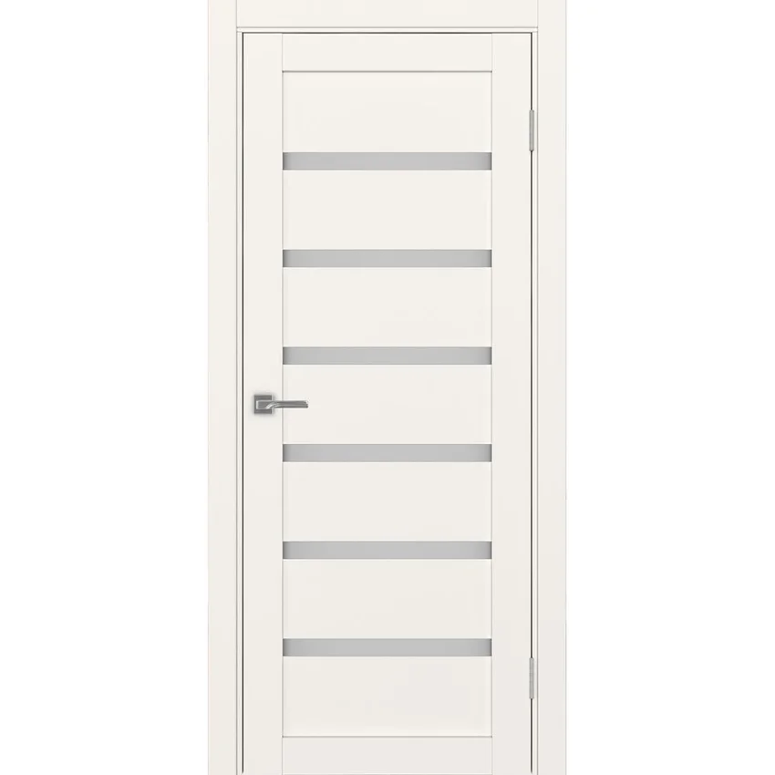 Межкомнатная дверь экошпон Турин 507.12 бежевый остеклённая