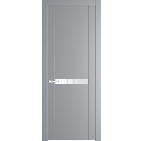 Межкомнатная дверь 1.4P смоки остеклённая