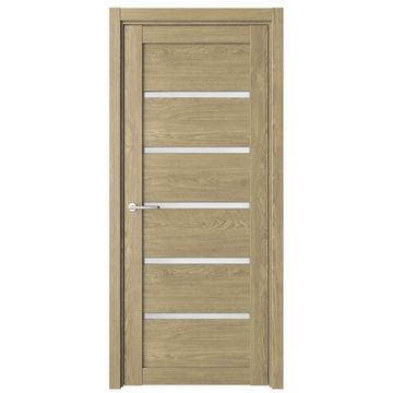 Межкомнатная дверь Вена экошпон дуб натуральный со стеклом