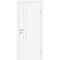 Фото межкомнатной двери экошпон Profilo Porte P-11 белая остеклённая кромка ABS в цвет полотна стекло Lacobel белоснежный