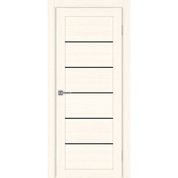 Межкомнатная дверь экошпон Турин 501АПП.1 ясень светлый с молдингом