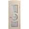 Межкомнатная дверь массив бука Viporte Лацио Амбиенте ваниль остекление 3