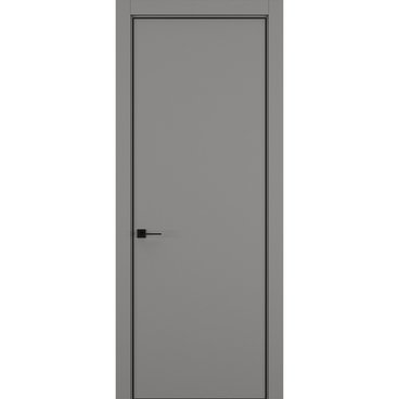 Межкомнатная дверь керамик MN 1 серый глухая
