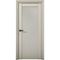 Межкомнатная дверь Никель 4 силк грей со стеклом