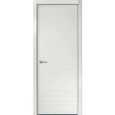 Межкомнатная дверь шпон ID E бьянко глухая