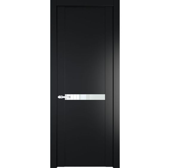Межкомнатная дверь 1.4P блэк остеклённая