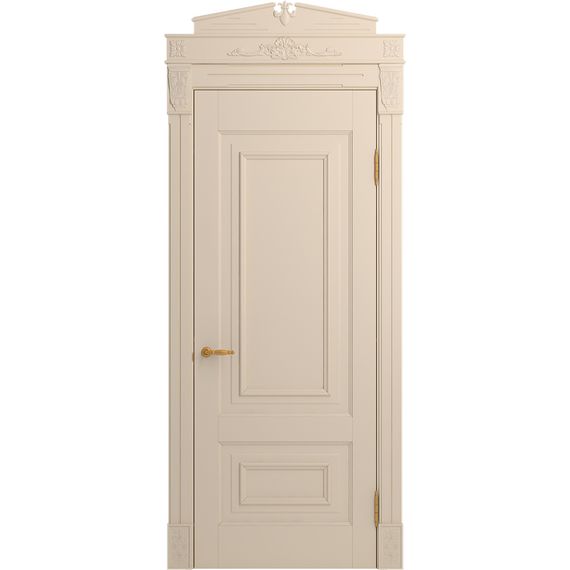 Межкомнатная дверь массив бука Viporte Неаполь ваниль глухая