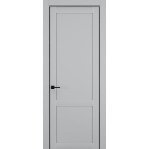Фото межкомнатной двери керамик FL 5 шеллак серый глухая