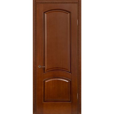 Межкомнатная дверь шпон Леон М тёмный анегри глухая