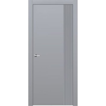 Межкомнатная дверь эмаль Ofram Линнея 6 серая глухая