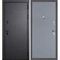 Входная дверь Э1 серый софт панель гладкая серая
