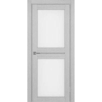 Межкомнатная дверь экошпон Турин 520.212 серый дуб остеклённая