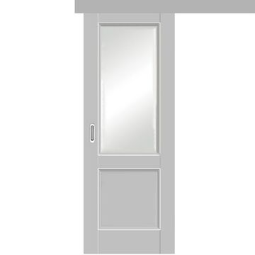 Раздвижная одностворчатая дверь Кобальт 33 манхэттен остеклённая