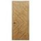 Фото межкомнатной двери массив дуба Alvero Флэт-VIII дуб натуральный глухая