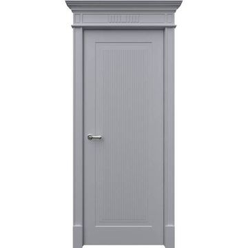 Межкомнатная дверь эмаль Рим RAL 7047 глухая