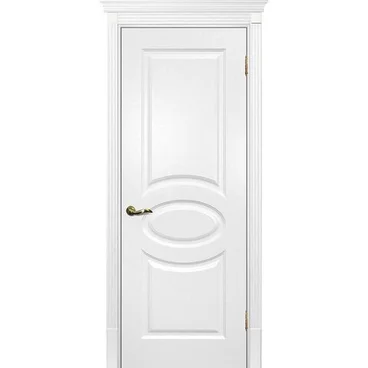 Межкомнатная дверь эмаль Текона Смальта 12 молочная RAL 9010 глухая