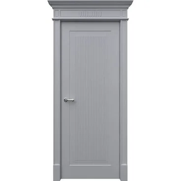 Межкомнатная дверь эмаль Рим RAL 7047 глухая