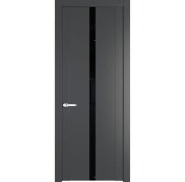 Межкомнатная дверь 1.8P графит остеклённая