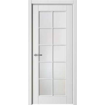 Межкомнатная дверь эмаль Классика 5 белая остеклённая