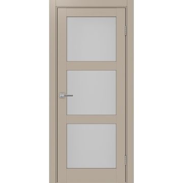 Межкомнатная дверь экошпон Турин 530.222 мокко остеклённая