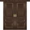 Фото двустворчатой двери купе Фараон 2 дуб морёный без стекла