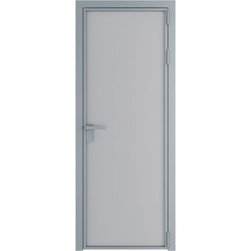 Алюминиевая межкомнатная дверь 1AP серебро лайт грей элегант